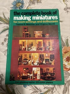 1975 THE COMPLETE BOOK OF MAKING MINIATURES FOR ROOMS AND DOLLHOUSES - Picture 1 of 8