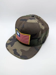 90s Vintage Wu-Tang Clan Brand Limited OG Flag Made USA Snapback Camo Hat Cap - Picture 1 of 8