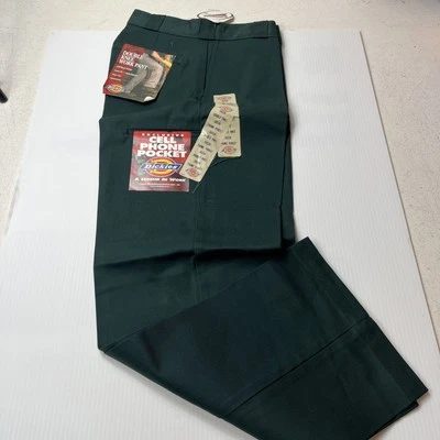 Vtg. Authentic Dickies Double Knee Workpants. Dark Green. 26”x30”NWT - Image 1 of 4