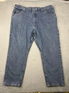 Jeans Wrangler Para Hombre 44x30 Azul Calce Relajado Auténtico Denim Hecho en México - Imagen 1 de 15