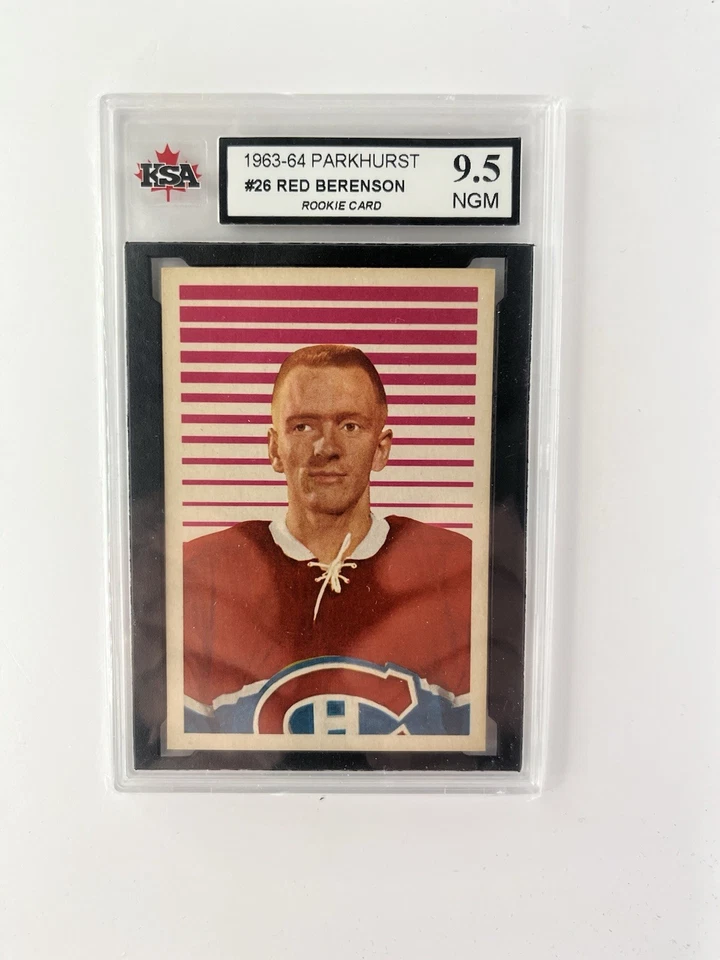 1963-64 PARKHURST NHL HOCKEY #26 Red Berenson Rookie KSA 9.5 Canadiens RC 👀 - Image 1 of 2