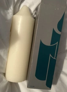 PartyLite VANILLE 3 x 9 Bell Top Stumpenkerze S3911 Neu Kolonial Elfenbein Retired - Bild 1 von 2