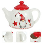Weihnachts-Teekanne Keramik-Kessel Bauernhaus-