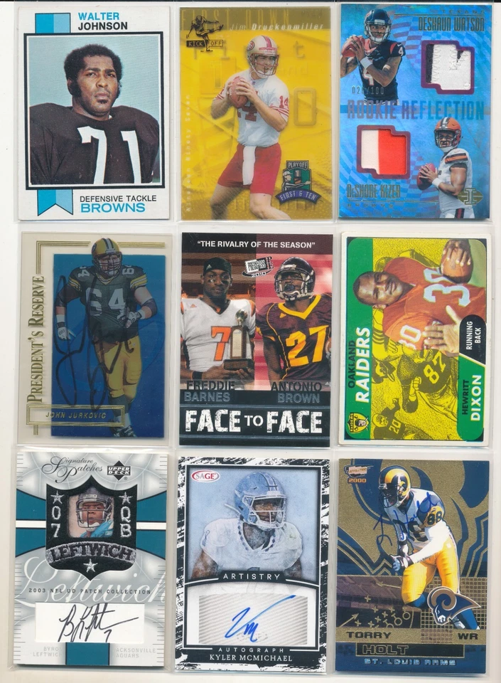 2017 Illusions Deshaun Watson/ Kizer Dual Patch RC 026/100 Peeling Foil Mid Top - Image 1 of 1