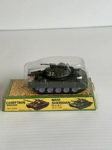 TIN TOY DIECAST ARMY TANK M551 SHERIDEN (U.S.A) MADE IN HONG KONG. - Picture 1 of 3