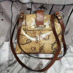 Patricia Nash European map Larone shoulder bag - Picture 1 of 4