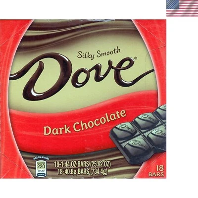 Dove Dark Chocolate Silky Smooth: 18 Bars of 1.44 Ounce - Image 1 of 3
