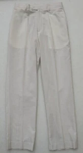 EUROPA COLLECTION BOY'S SEERSUCKER PANTS BIG KID LIGHTWEIGHT BEIGE TAN & WHITE - Picture 1 of 6
