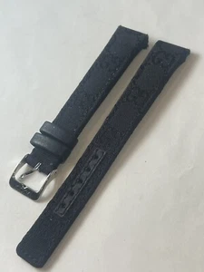 Authentic New Gucci Black fabric Watch Band 16 MM CK - Picture 1 of 10