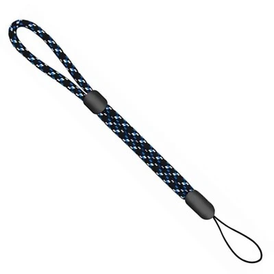 BLUE Hand Wrist Strap Lanyard For MP3 MP4 Camera Mobile Phone USB Black 19CM - Image 1 of 4