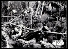 2020 Star Wars Return of the Jedi Black & White #70 Prepping the Forest Feast