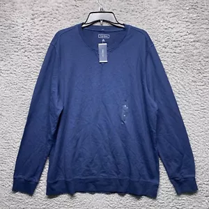 Club Room Shirt Mens XL Sweatshirt Blue Long Sleeve Crew Neck - Picture 1 of 6