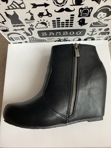bamboo wedge boots