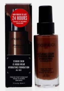 Smashbox Studio Skin 15 Hour Hydrating Foundation Shade 4.6 Very Deep Full Size - Picture 1 of 1