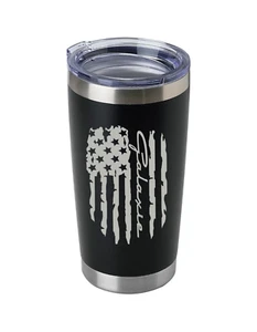Galaxie Flagge Design Lasergraviert 20oz Edelstahl Becher schneller Versand - Bild 1 von 6