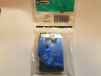 PANDUIT LS1 LABELS NEW IN BOX (LS1-41) GOLD ON BLACK 12mm 1/2" - Image 1 of 4