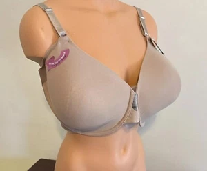 NWT Olga No Side Effects Underwire Contour Bra Toasted Almond Beige 44D - Picture 1 of 3