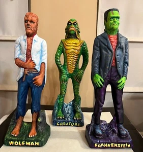12" RAPCO RESIN Set Custom Paint by RAK CREATURE - WOLF MAN FRANKENSTEIN MONSTER - Bild 1 von 6