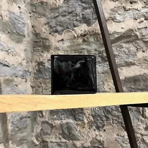 Dsquared2 Black Patent Leather Bifold Wallet - Picture 1 of 9
