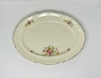 Vintage Taylor Smith Large Floral Serving Tray Made in USA