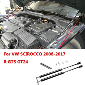 Hood Gas Charged Lift Supports Shock Struts Prop Rods Fit For VW Scirocco 08-17 - Picture 1 of 6