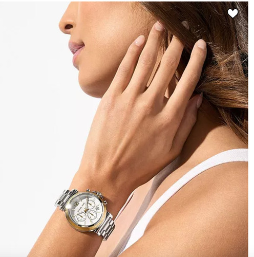 Orologio Michael Kors Donna Maren Quadrante Bianco MK7495 Nuovo Autentico