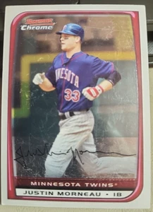 2008 Bowman Chrome #98 Justin Morneau Refractor - Picture 1 of 2