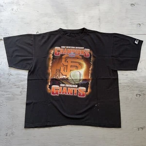 Vintage 1997 Starter San Francisco Giants Western Division Champs Shirt Size 2XL - Picture 1 of 12