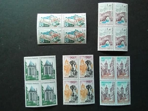 FRANCIA 1971, Serie Turistica Turista, Bloque Cuatro Nuevo MNH**, 1683/87 - Imagen 1 de 1
