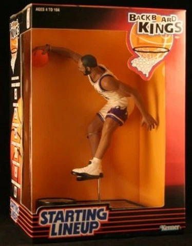 Karl Malone Starting Lineup NBA Utah Jazz Action Figure Kenner NIB 1997 Mailman Cover