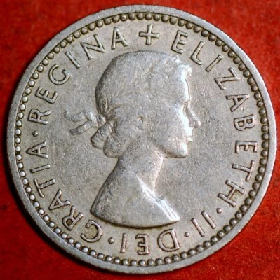 Great Britain 6 Pence 1956 Elizabeth II KM# 903 - Image 1 of 2