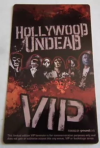 Nuevo pase conmemorativo VIP de concierto de no muertos de Hollywood - Imagen 1 de 2
