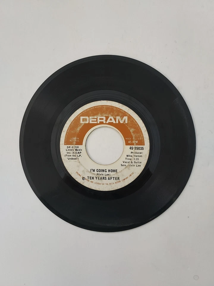 45 RPM Vinyl Record Ten Years After I'm Coming Home VG - Image 1 of 4