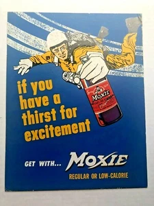 Vintage Moxie Counter Display w/ Guy Parachuting Out of Plane - Picture 1 of 3