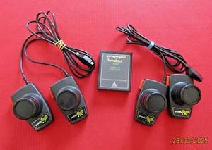 Atari 2600 Paddles Controller x4 & Breakout Cartridge Only Game All Working (M) - Bild 1 von 6