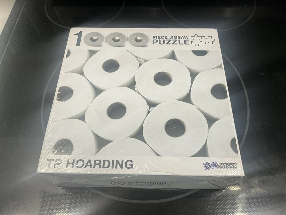 TP HOARDING 1000 Piece Jigsaw Puzzle from FUNWARES 27x19" NEW! Factory Sealed - Image 1 of 1