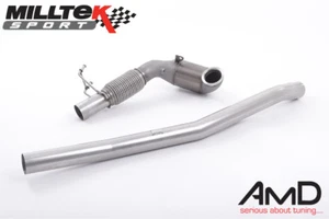 Milltek VW Golf R MK7 Large Bore Downpipe HJS Sport Cat fits Milltek Cat Back - Picture 1 of 1