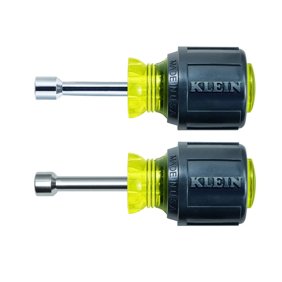 Klein Tools 610M Magnetic Stubby Nut Driver Set 1-1/2-Inch Shafts 2-Piece - Image 1 of 1