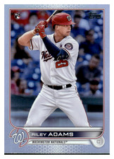 2022 Topps #158 Riley Adams Rainbow Foil Near mint or better