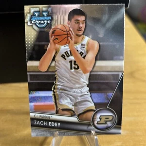 2023-24 Bowman University Chrome #71 Zach Edey - Purdue Boilmakers - Picture 1 of 10