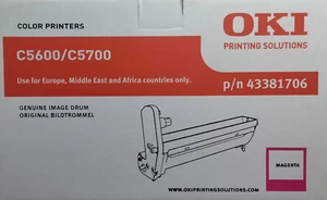 OKI 43381706, Magenta, Original - Drum Unit, C5600 / C5700 New, Genuine OVP - Afbeelding 1 van 5