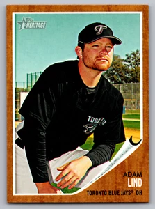 2011 TOPPS HERITAGE #452 ADAM LIND BLUE JAYS SP - Picture 1 of 3