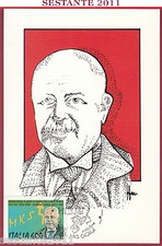 ITALY MAXIMUM MAXI CARD ROME 770 MKS GIORGI SYSTEM 1990 CANCEL TORINO C184