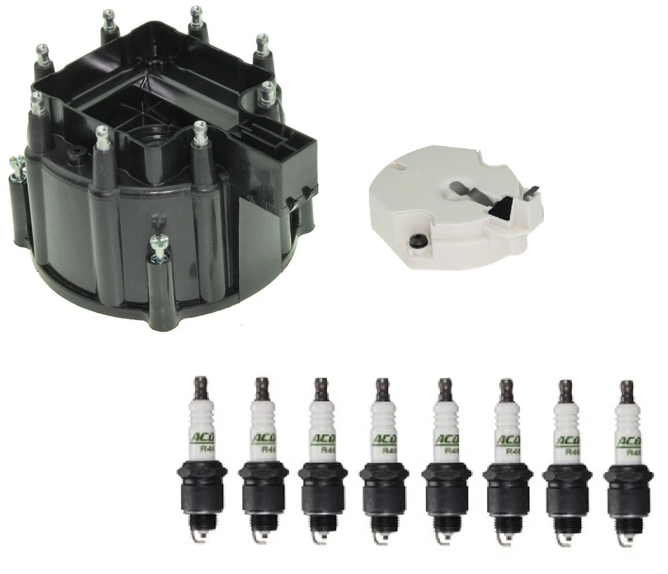 Distributor Rotor Cap & Spark Plugs .060" Kit ACDelco For Buick Caddy Oldsmobile - Image 1 of 1
