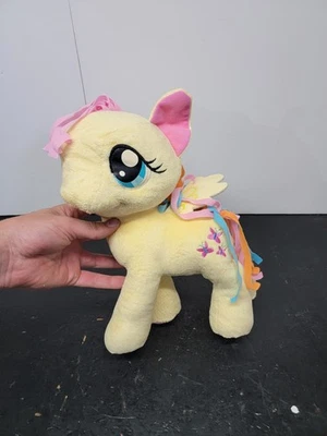 My Little Pony FLUTTERSHY 12” Plush Toy PINK Butterfly Yellow Pegasus 2014 - Image 1 of 4