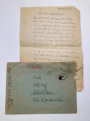 SS Feldpost, SS Gren Rgt 1 "Totenkopf", 3.SSPzDiv "Totenkopf", Rumänien 1944 - Bild 1 von 2