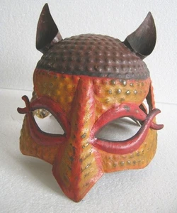 VINTAGE OLD FULL FACE MASK / HELMET RARE AND UNUSUAL - Picture 1 of 8