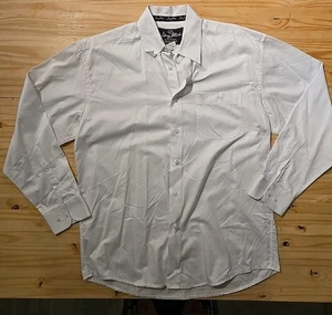 Wrangler George Strait Collection Western Cowboy Shirt Men's L White MGS242W  - Picture 1 of 9