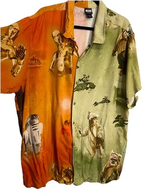 Camisa Our Universe Star Wars Tatooine Endor Split Tejida Abotonada 3XL Foto 1 de 4
