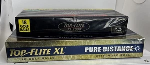 Two Boxes Spalding Top-Flite XL-2000 & XL Pure Distance 18 Balls Each Box - Picture 1 of 6